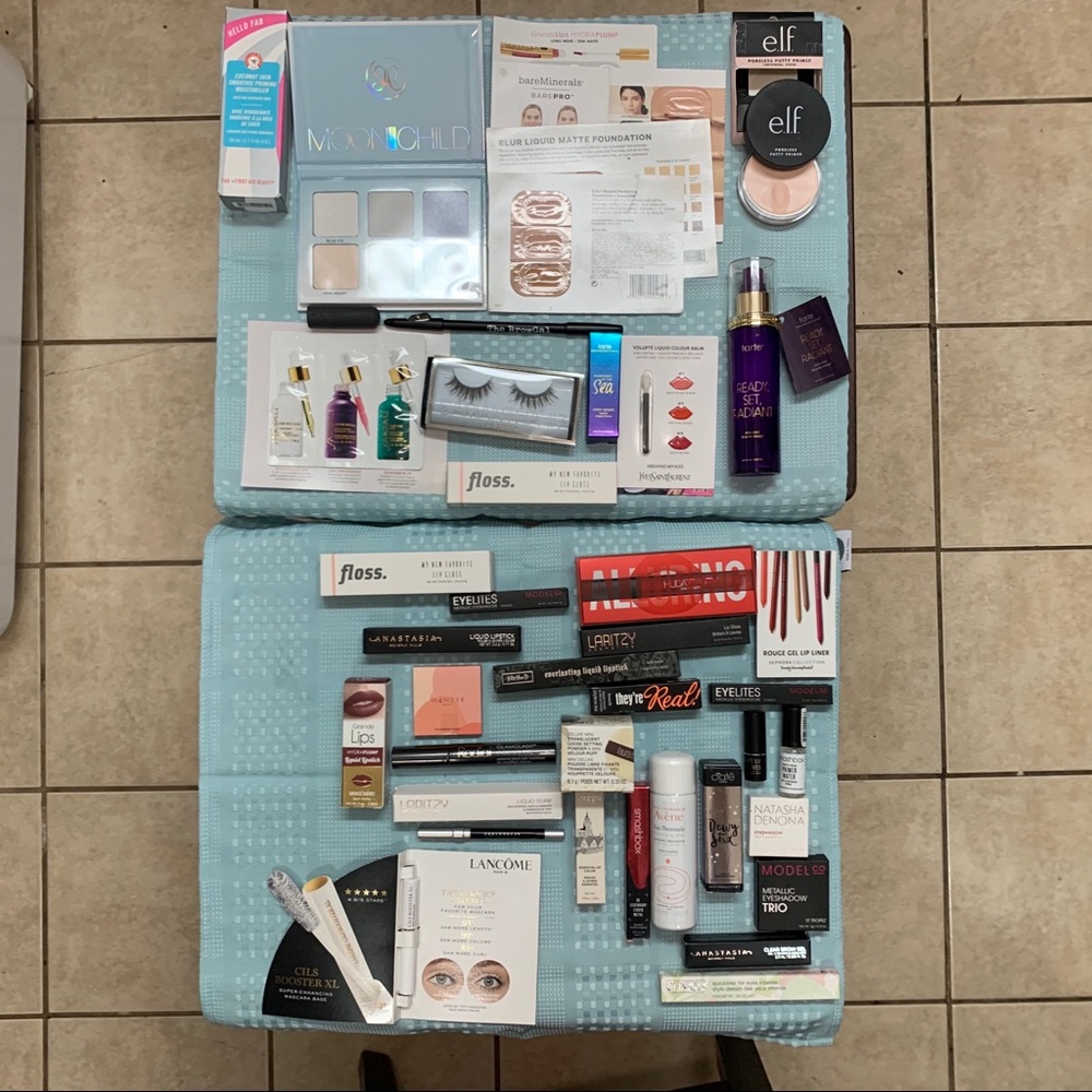 NWT 40 pcs High End Makeup Bundle Eyes Lips Face